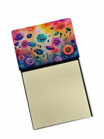 NEW Anemones in Color Sticky Note Holder Refillable Dispenser Self-Sticky Note Pads, Memo Pads Blank Desk Accessories