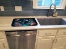 Bioluminescent Fish Dish Drying Mat Absorbent Dish Drying Mat Pad for Kitchen Counter Dish Drainer Mat for Countertop, 14 x 21", Multicolor