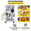 VEVOR Commercial Food Mixer, 10Qt Commercial Mixer with Timing Function