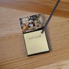NEW Siberian Husky Fall Kitchen Pumpkins Sticky Note Holder Refillable Dispenser Self-Sticky Note Pads, Memo Pads Blank Desk Accessories