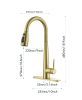 Kitchen Faucet with Pull Down Sprayer , High Arc Single Handle Kitchen Sink Faucet with Deck Plate, Commercial Modern Stainless Steel Kitchen Faucets