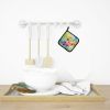 Orchids in Watercolor Pair of Pot Holders Kitchen Heat Resistant Pot Holders Sets Oven Hot Pads for Cooking Baking BBQ, 7 1/2 x 7 1/2