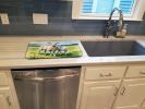 Springtime Lambs Dish Drying Mat Absorbent Dish Drying Mat Pad for Kitchen Counter Dish Drainer Mat for Countertop, 14 x 21", Multicolor