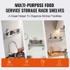 VEVOR 12" x 48" Stainless Steel Shelf, Wall Mounted Floating Shelving with Brackets, 280 lbs Load Capacity Commercial Shelves