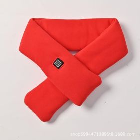 USB Women Men Heating Scarf Temperature Scarf 3 Gears Adjustable USB Charging Heat Control Neck Warmer For Cycling Camping USB Heated Scarf - Temperat (Color: Red)