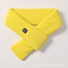 USB Women Men Heating Scarf Temperature Scarf 3 Gears Adjustable USB Charging Heat Control Neck Warmer For Cycling Camping USB Heated Scarf - Temperat (Color: Yellow)