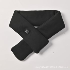 USB Women Men Heating Scarf Temperature Scarf 3 Gears Adjustable USB Charging Heat Control Neck Warmer For Cycling Camping USB Heated Scarf - Temperat (Color: Black)