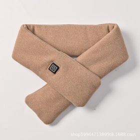 USB Women Men Heating Scarf Temperature Scarf 3 Gears Adjustable USB Charging Heat Control Neck Warmer For Cycling Camping USB Heated Scarf - Temperat (Color: Brown)