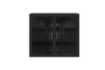 27.56"Glass Doors Modern Two-door Wall Cabinet with Featuring Three-tier Storage for Entryway Living Room Bathroom Dining Room