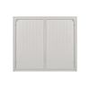 27.56"Glass Doors Modern Two-door Wall Cabinet with Featuring Three-tier Storage for Entryway Living Room Bathroom Dining Room